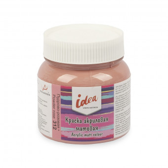 Краска акриловая для декора матовая 220мл 312 Пудрово-розовая, idea, VISTA-ARTISTA/ IMA-220 312