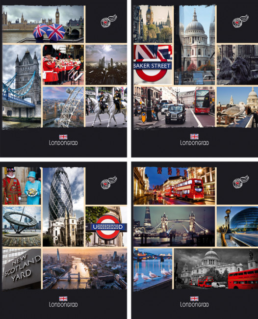 Тетрадь 96л. клетка  Londongrad (БиДжи) (5/50)