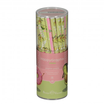 КАРАНДАШ ЧЕРНОГРАФИТОВЫЙ "HappyGraphix  Авокадо. Любовь" 4В супер мягкий, 3,5 мм 21-0062/07 КАРАНДАШ ЧЕРНОГРАФИТОВЫЙ "HappyGraphix  Авокадо. Любовь" 4В супер мягкий, 3,5 мм 21-0062/07
