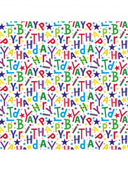 Упаковочная бумага 70*100см "Буквы", 10л, OPTIMA УБ-4452