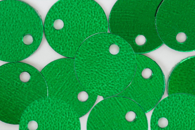 Пайетки 8мм 10г россыпью, зеленый. Zlatka/ZF-11 №04