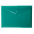 Папка-конверт на кнопке А4 200мкм, непрозрачная, зеленая ASMAR (12)