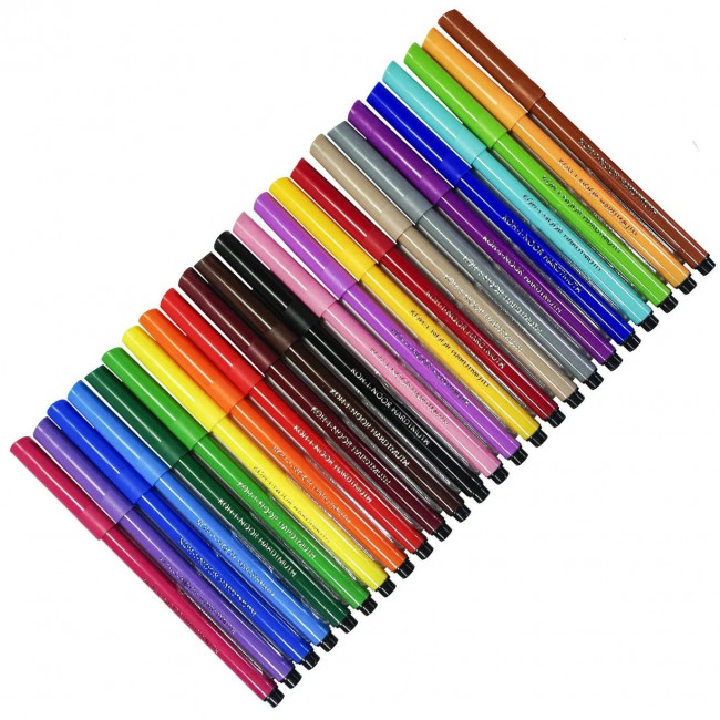 Фломастеры 24цв смываемые "Zoo"1002 Hardtmuth Koh-I-Noor/771002BD04TERU