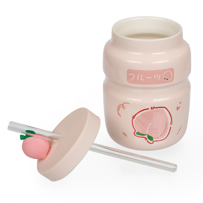 Кружка 500мл керамическая, №04 розовый, Lol&Pop/LLP-111 №04