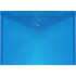 Папка-конверт на кнопке "Attomex" A4 (330x240 мм), 150 мкм, непрозрачная синяя (20/100)