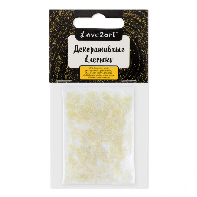 Декоративные блестки 5 г 4.5мл "Хлопья", №12 белый с фиолетовым отливом, Love2art/GLI-02 №12 (5) Декоративные блестки 5 г 4.5мл "Хлопья", №12 белый с фиолетовым отливом, Love2art/GLI-02 №12 (5)