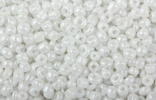 Бисер "ASMAR" размер №6, вес: 450 г, белый хамелеон