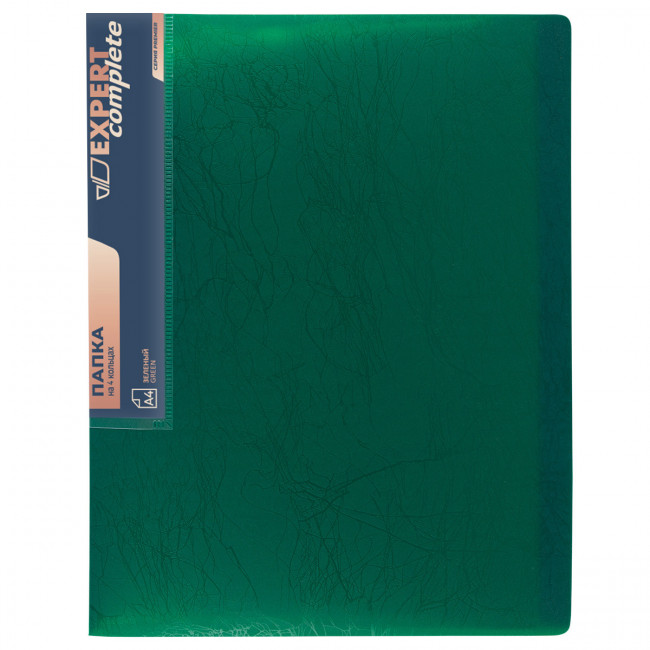 Папка А4 700мкр 25 мм, на 4 О- кольцах, волокно, зеленый new, Premier Expert Complete/EC211430003 (4)