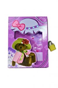 ПОДАРОЧНЫЙ НАБОР С ЗАМОЧКОМ А6  (блокнот+ручка)  МИШКИ "ASMAR"