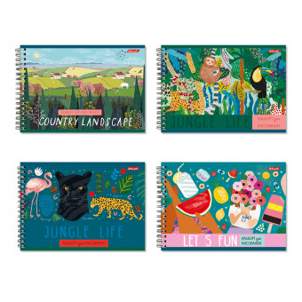 Альбом для рисования А4 48л гребень "Дивный мир", Светоч/48АЛГР4_2_3_9 000277 (4)