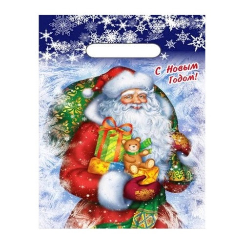 Пакет ПВД (20*30) 30 мкм "Новогодняя метель" (100)