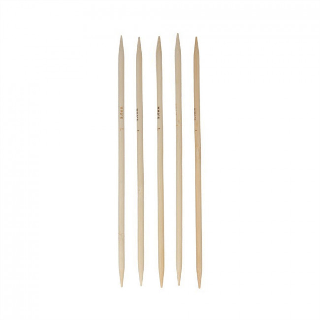 Спицы d5.0мм бамбук 20см (5 шт в комплекте), Gamma (10) Спицы d5.0мм бамбук 20см (5 шт в комплекте), Gamma (10)
