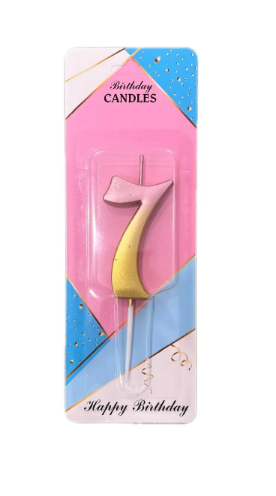 Свеча "Цифра 7" градиент, Магистр/MAG-гр221316-7 (50)