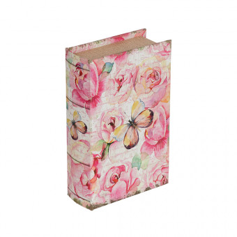 Шкатулка-книга 17 х 11 х 5 см "Розы и бабочка" №090, Gamma/BBK-01 №090