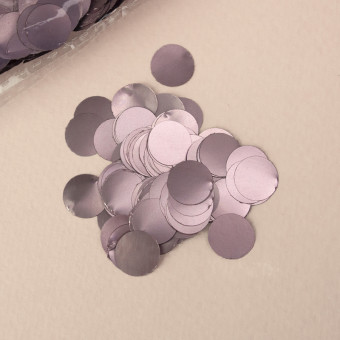 Конфетти d 1см 50гр/уп "Круги" фольга, макаронс-розовые, Микрос