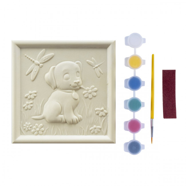 Панно-раскраска 3D Art "Щенок" 15*15см, LORI/Ирп-028 Панно-раскраска 3D Art "Щенок" 15*15см, LORI/Ирп-028
