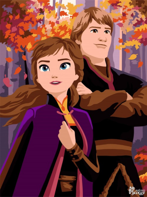 Набор для творчества "Рисование по номерам". "Анна и Кристофф" 30 x 40