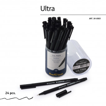 Ручка капиллярная 0,4мм черная "Ultra. Fineliner", BV/36-0003 (24)