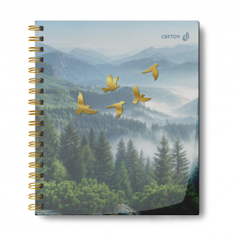 Тетрадь 96 клетка "Лесная тишина" на гребне, Светоч/ТЕТ96-003_01537 (4)