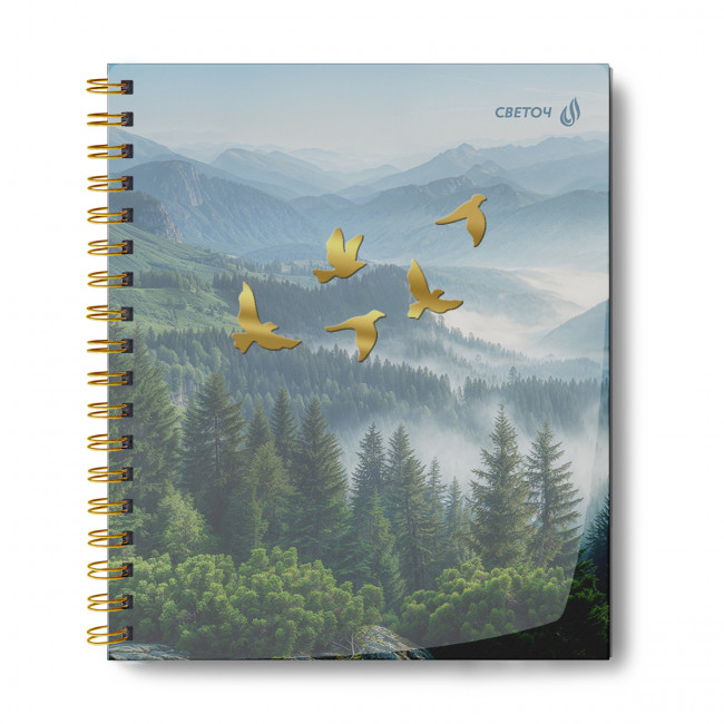 Тетрадь 96 клетка "Лесная тишина" на гребне, Светоч/ТЕТ96-003_01537 (4)