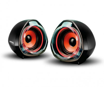 Колонки проводные "ТАМ-ТАМ", цвет черный, кабель USB, Perfeo/PF_4359