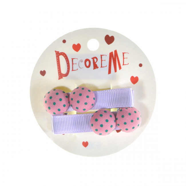 Набор заколок 4,7см для волос, 2шт, BV/2-719/67 (12)