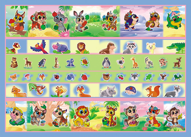 Раскраска с наклейками (А5) РНМ-548