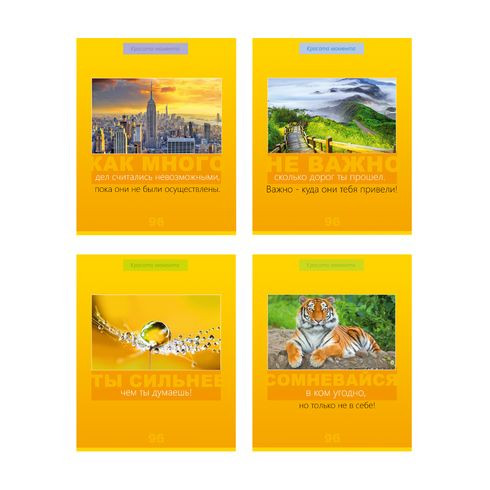 Тетрадь 96л. клетка Ты сильнее! ассорти BG (5/50) Тетрадь 96л. клетка Ты сильнее! ассорти BG (5/50)