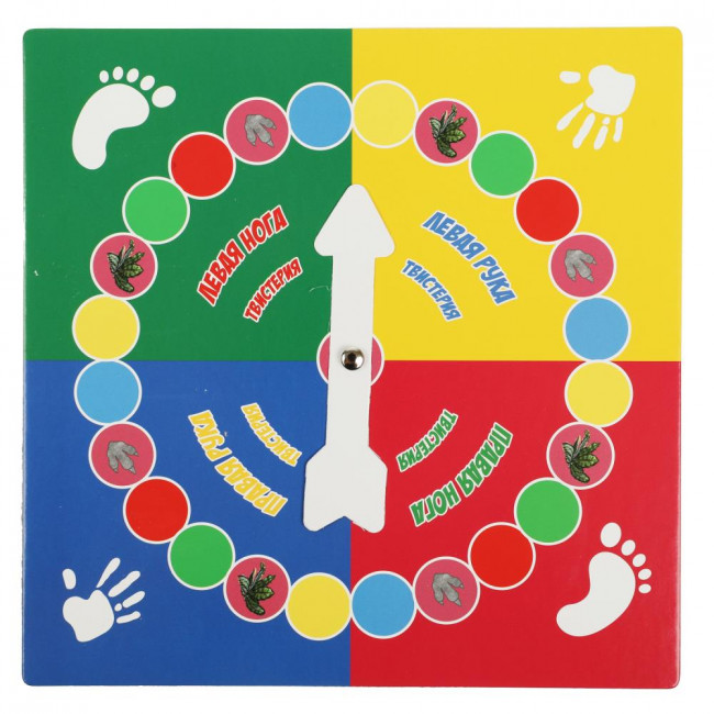 Игра «ТВИСТЕРиЯ. Динозавры» от «Умные игры». Формат: 285х280х40мм, Умка