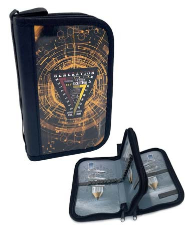 Пенал 2  отд. CH-49 "Поколение" черный, внутреннее оформление, без наполнения, в ПВХ-пакете (1/12/120)