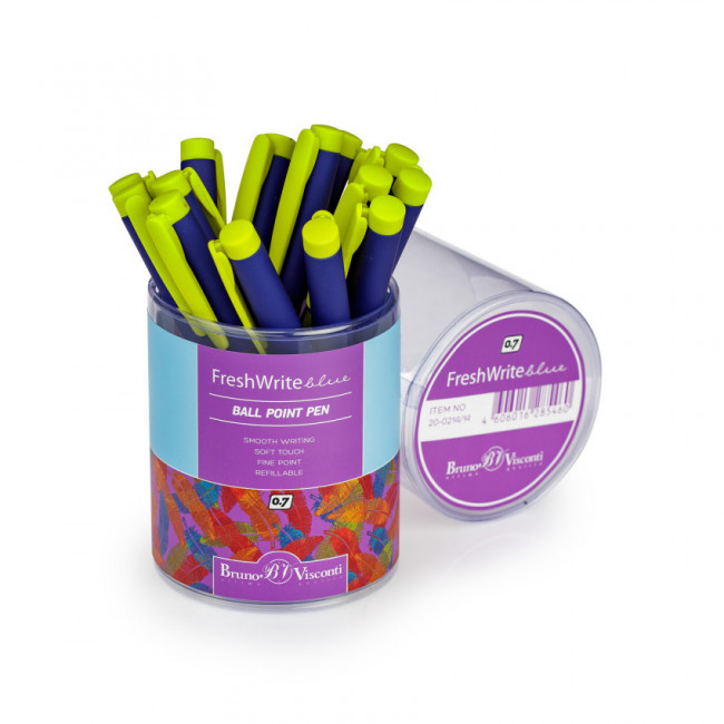 Ручка шариковая 0,7мм синяя "FreshWrite. Перья", BV/20-0214/14 (24) Ручка шариковая 0,7мм синяя "FreshWrite. Перья", BV/20-0214/14 (24)