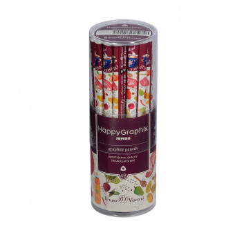 КАРАНДАШ ЧЕРНОГРАФИТОВЫЙ "HappyGraphix  Славянская трапеза" 4В супер мягкий, 3,5 мм 21-0062/20