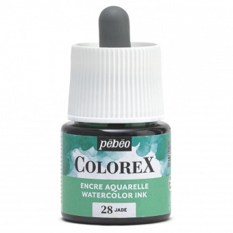 Акварельные чернила 45мл "Colorex" во флаконе с пипеткой, нефрит, PEBEO/417028