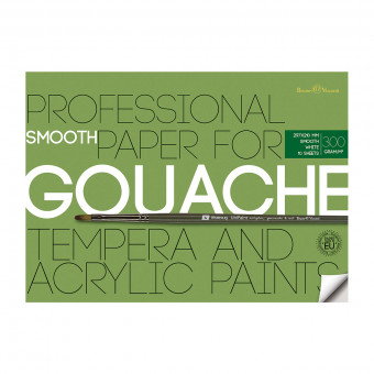 Бумага для рисования А4 10л 300 г/м2, для акрила, гуаши и темперы, в папке, BV/4-120 (4)