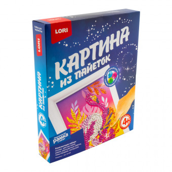 Картина из пайеток "Фламинго", Ап-045 Картина из пайеток "Фламинго", Ап-045