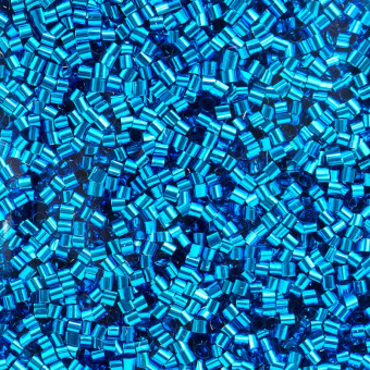 Конфетти d 2мм 21гр/уп "Цилиндр" фольга, бирюзовые, Микрос