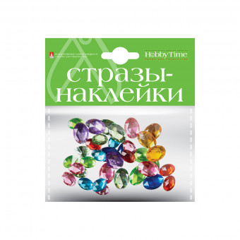 Стразы- наклейки "Кристаллы овальные", №7, BV/2-094/07