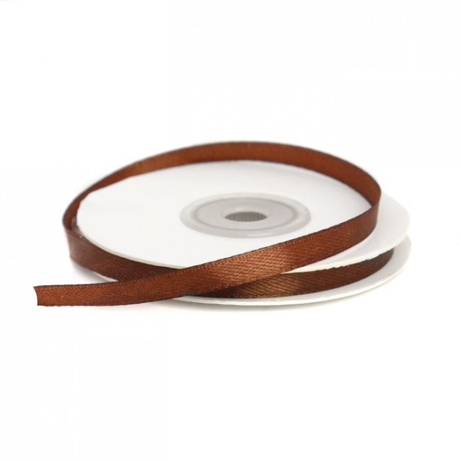 Лента 0,6см 22,85м атласная, шоколадная, Микрос/ч17928 (10) Лента 0,6см 22,85м атласная, шоколадная, Микрос/ч17928 (10)