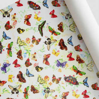 Бумага подарочная 100см х 68,5см, "Летний луг" (50)