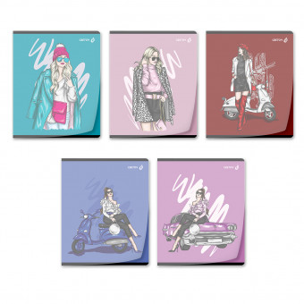 Тетрадь 48 клетка "Девочки Online" скрепка, Светоч/Т197_01498 (10)