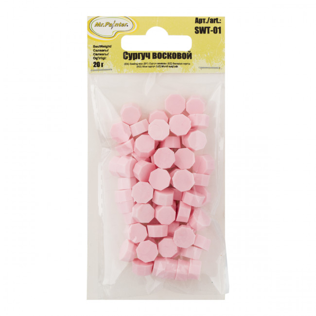 Сургуч 20г восковой. св.св розовый матовый. Mr.Painter/SWT-01 02 Сургуч 20г восковой. св.св розовый матовый. Mr.Painter/SWT-01 02