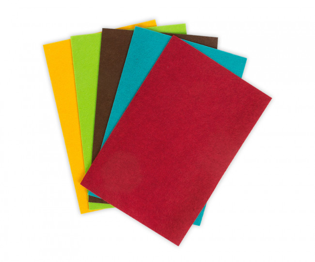 Фетр декоративный  2.2 мм 20см х30см ± 2см  5 шт. BLITZ/ FKH20-20/30 №3