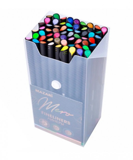 Набор линеров MERO, 0.4 мм, круглый корпус, 60 цветов, M-5393-60