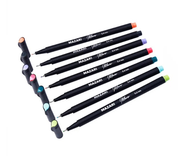 Набор линеров MERO, 0.4 мм, круглый корпус, 60 цветов, M-5393-60