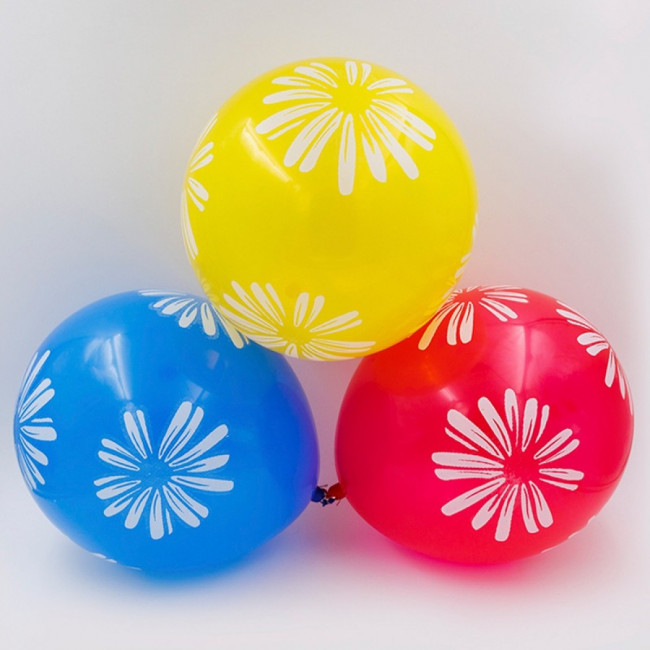 Шар 12" "Ромашка" ассорти, MAYLOTT (100)