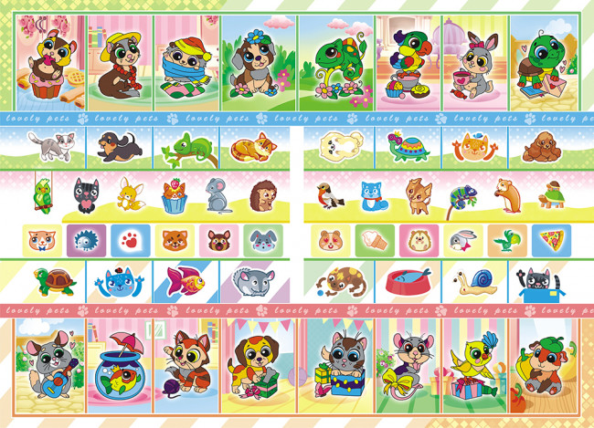 Раскраска с наклейками (А5) РНМ-551