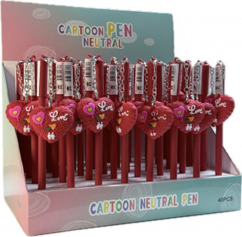 Шариковая ручка с брелком "love сердце", MAG-2208937 (40)