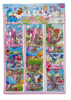 Алмазная мозаика 10смх13см "Mix Happy-1", Магистр/ABC-006 (20)