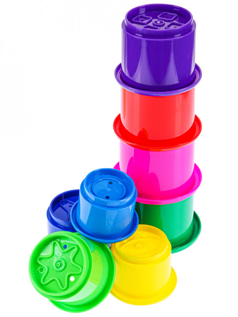 Пирамидка маленькая № 1, 8 шт формочек, Рыжий Кот/И-0353