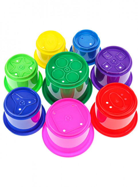 Пирамидка маленькая № 1, 8 шт формочек, Рыжий Кот/И-0353